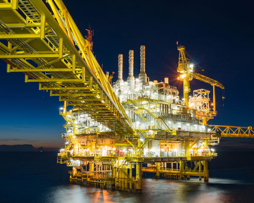 Offshore oil and gas platform, an ATEX hazardous area application for explosion-proof lighting